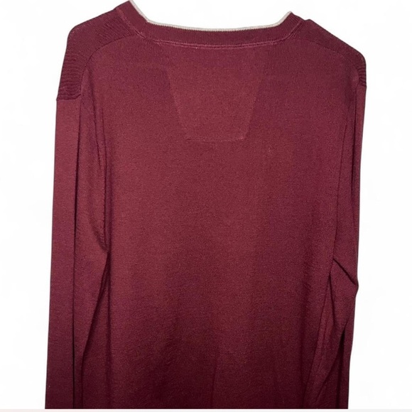 Nautica Navtech Burgundy Knit Sweater Size Small - Picture 2 of 3
